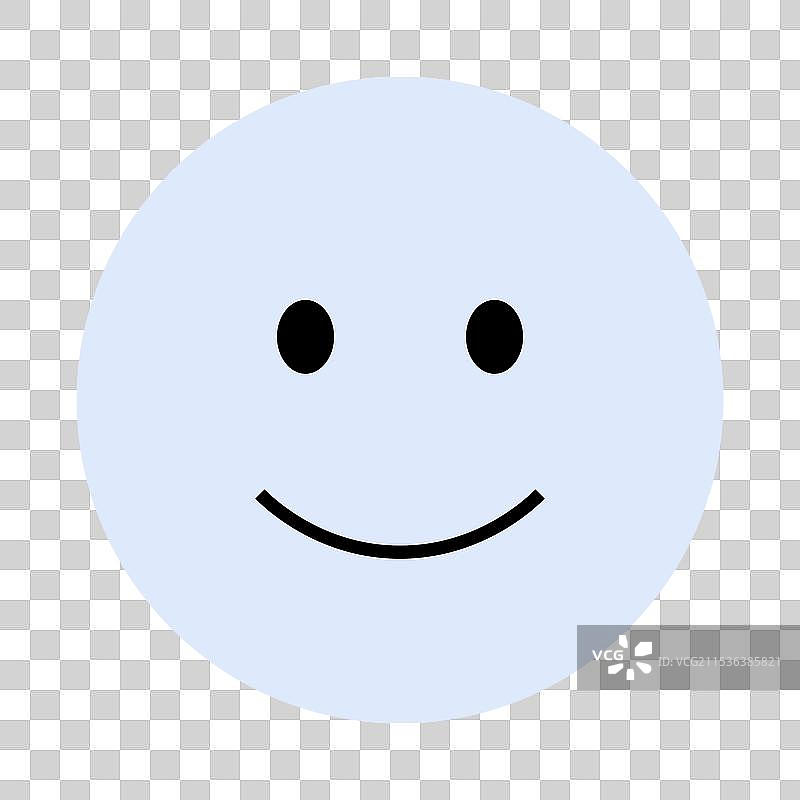 简单的快乐面孔与浅蓝色背景图片素材
