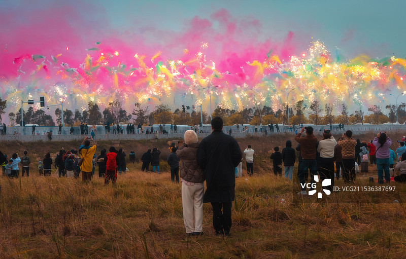 蔡国强烟花秀图片素材