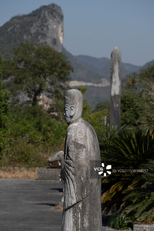 广西桂林兴安县漠川乡榜上村陈克昌夫妇墓图片素材