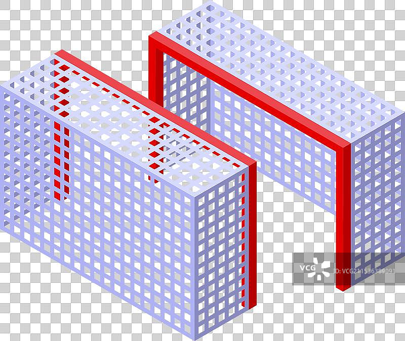 冰球进球象征着获胜和得分图片素材