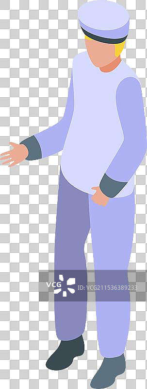 穿着护士服的男性护士站着并做手势图片素材