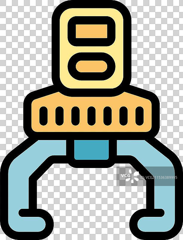 机器人爪子空中悬停，展现未来科技图片素材