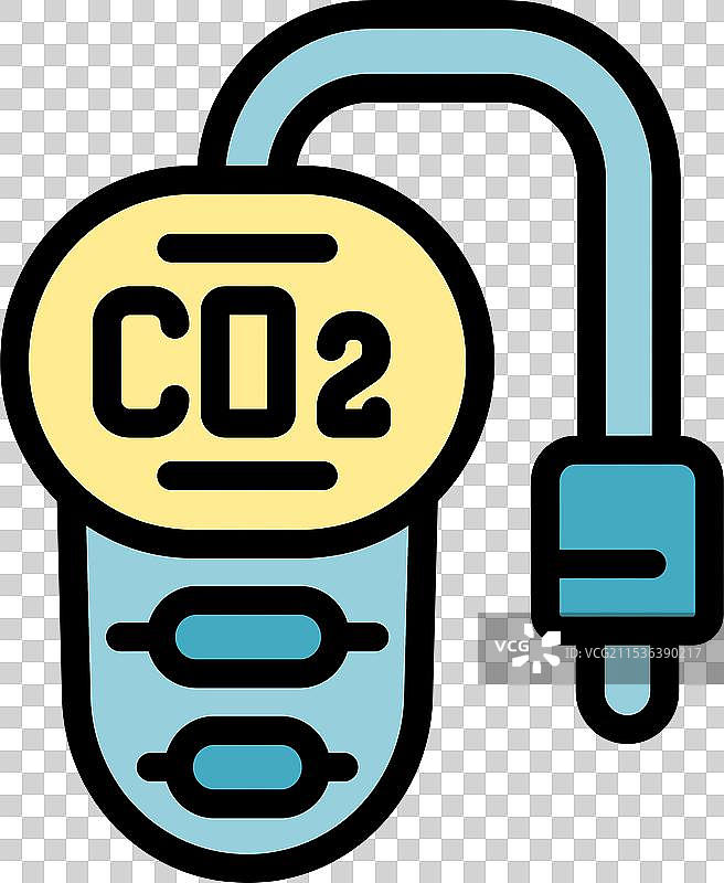 便携式二氧化碳检测设备测量图片素材