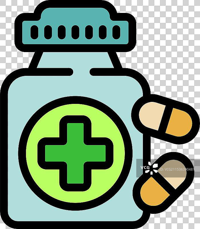 药丸从打开的处方瓶中洒出图片素材