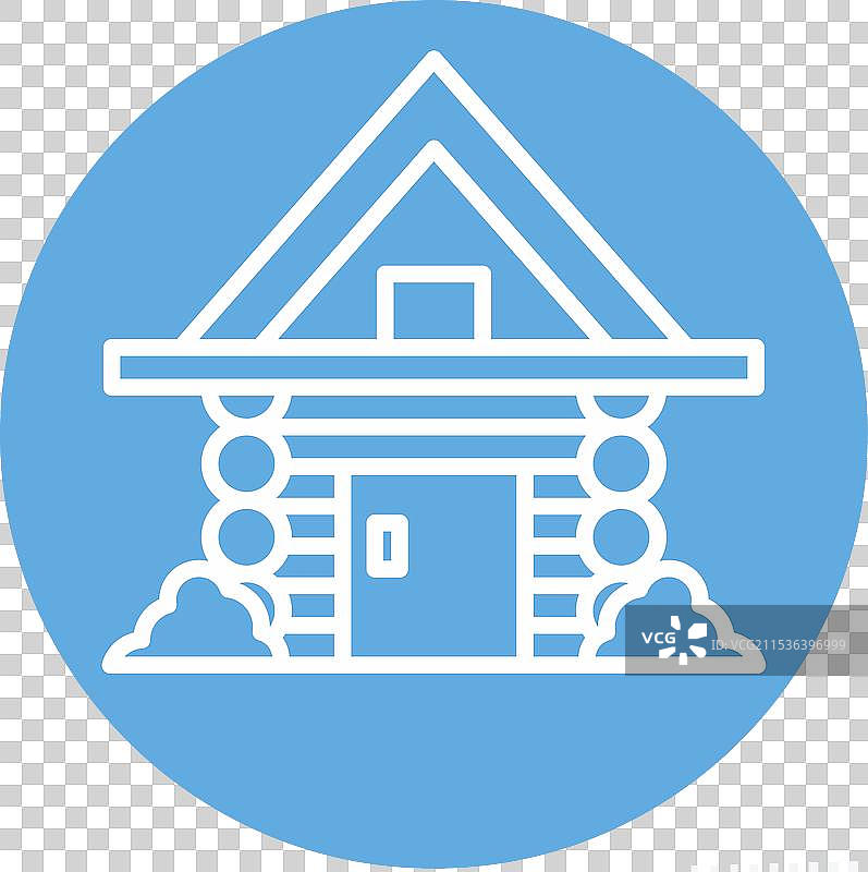 与俄罗斯相关的图标小屋，蓝色眼睛图片素材