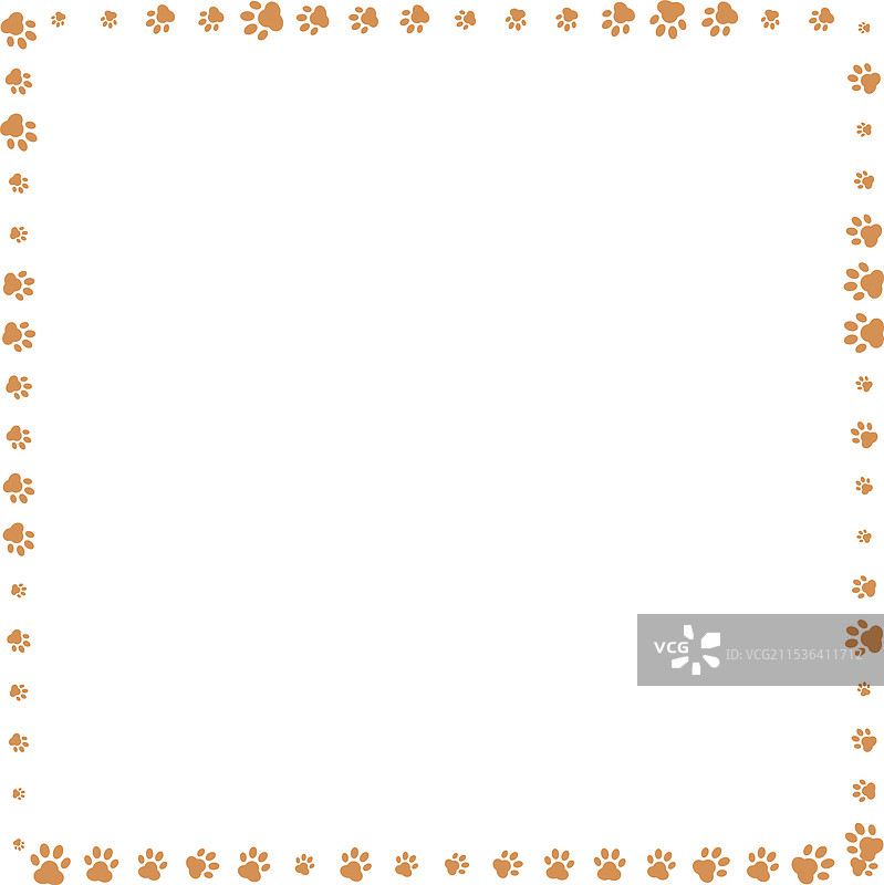 可爱的动物元素集合爪子图片素材