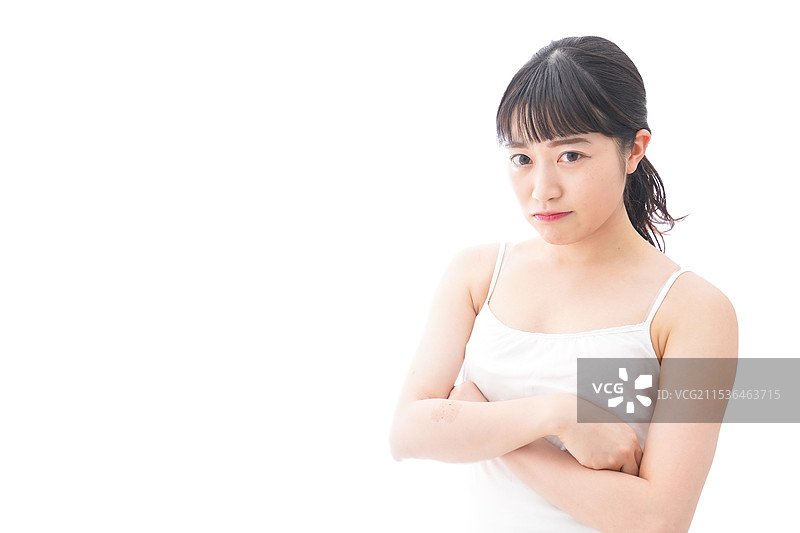 年轻女性感到愤怒图片素材