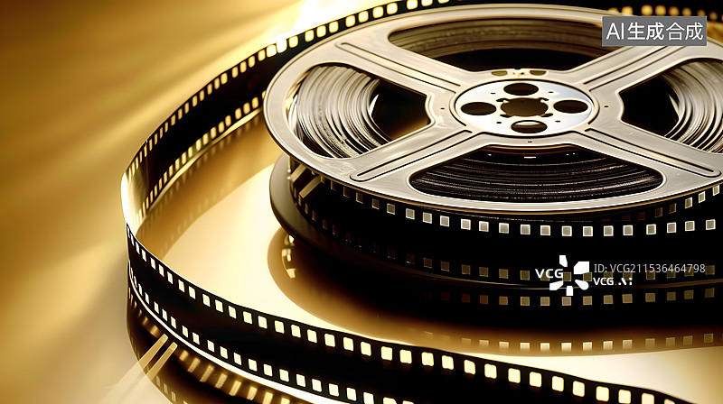 【AI数字艺术】电影产业影院院线电影胶卷图片素材