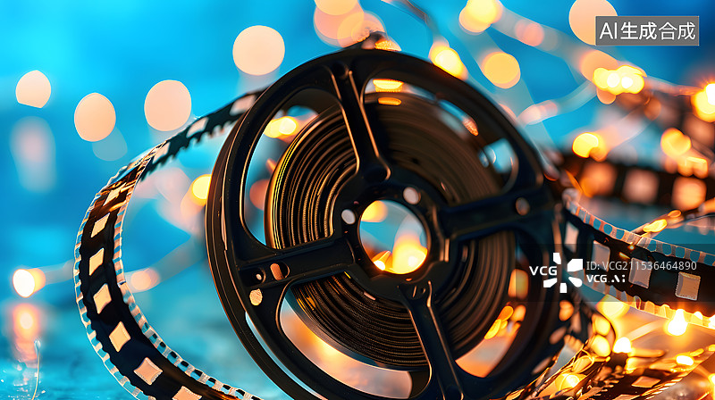 【AI数字艺术】电影产业影院院线电影胶卷图片素材
