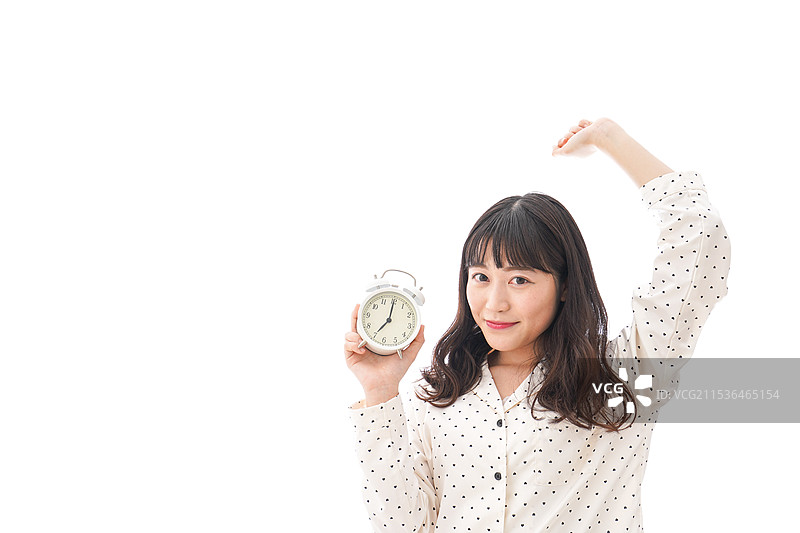 女人醒来图片素材