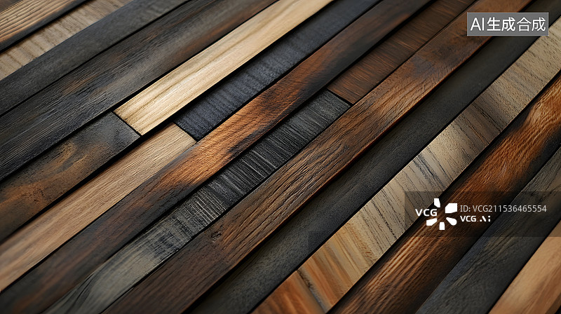 【AI数字艺术】极简直立纹深色木质纹理地板木板图片素材