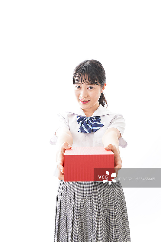 学生赠送礼物图片素材