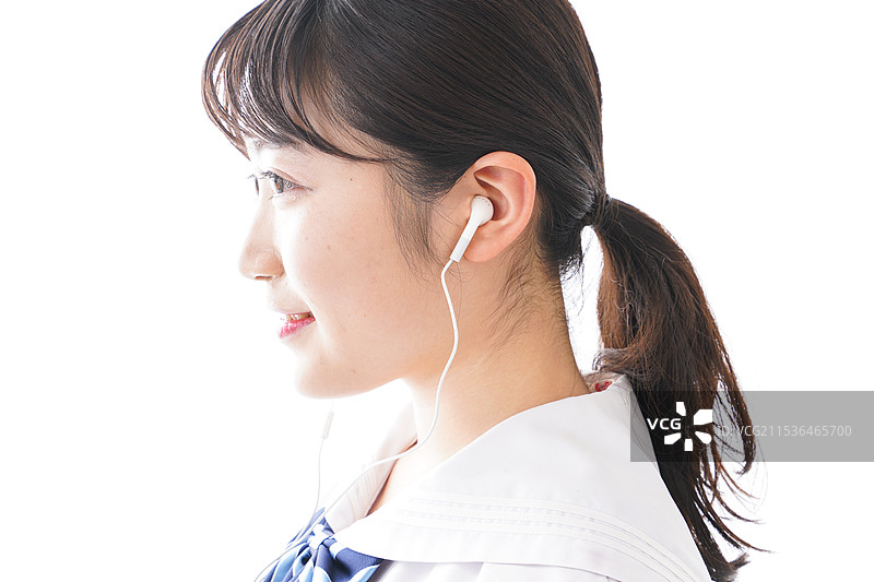 学生们在听音乐图片素材