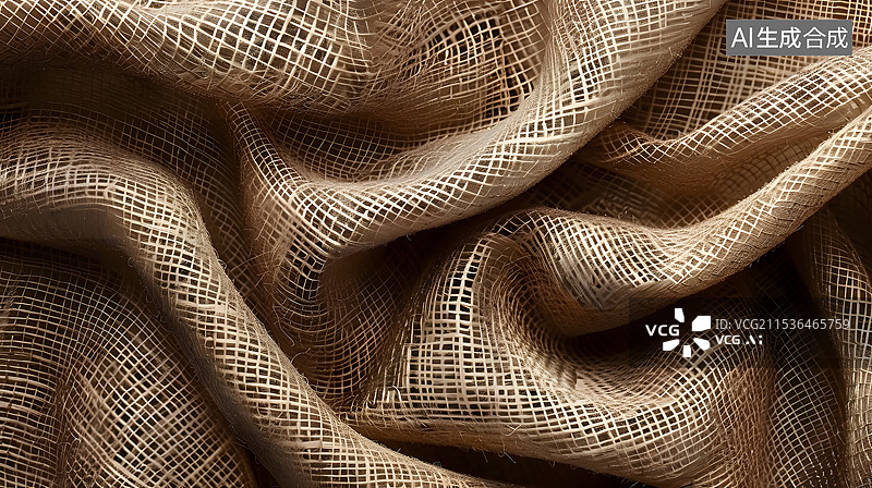 【AI数字艺术】亚麻纤维织物纹理，桌布表面，布背景图片素材