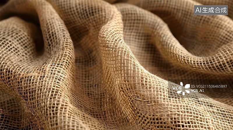 【AI数字艺术】亚麻纤维织物纹理，桌布表面，布背景图片素材