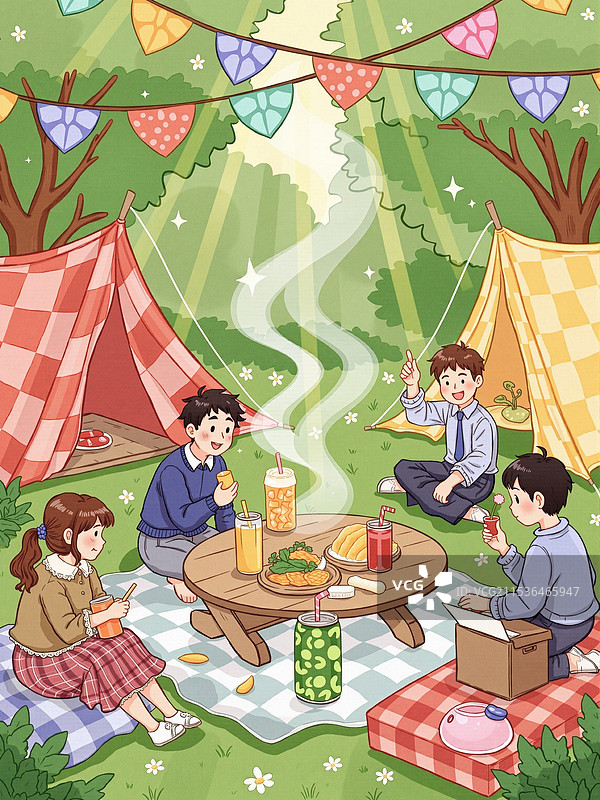 野餐乐趣图片素材