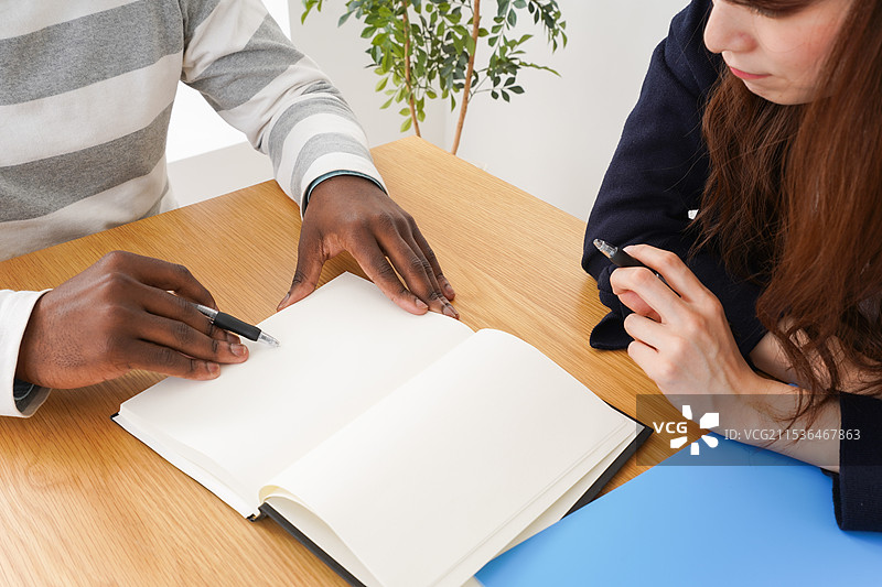 一对一的英语会话课程图片素材