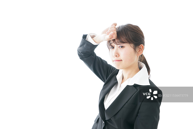 发烧的商务人士图片素材