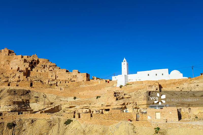 突尼斯Chenini村落图片素材