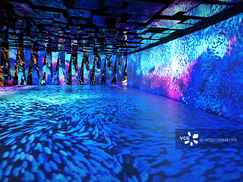 青岛城市展览馆序厅“序厅”艺术互动展厅图片素材