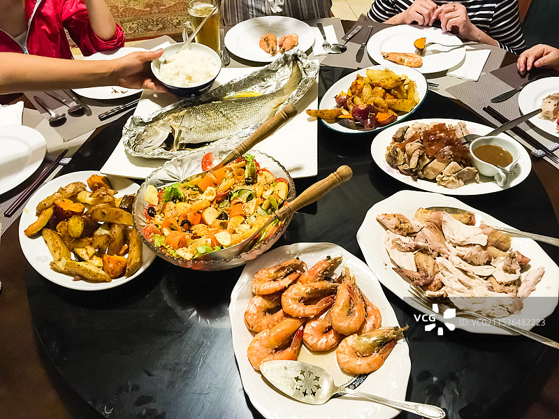 国外春节年夜饭图片素材
