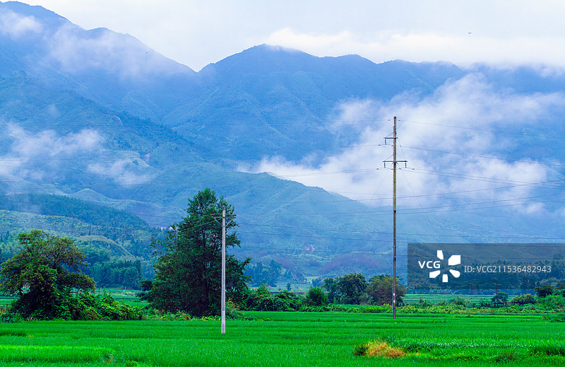和平古镇之晨图片素材