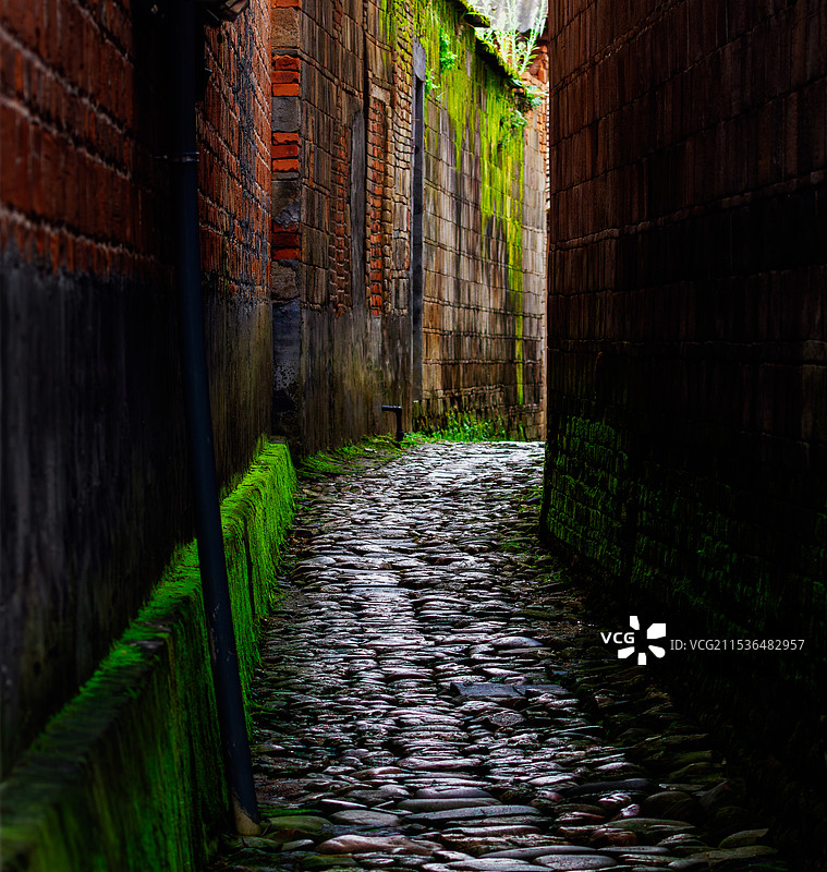 和平古镇之晨图片素材