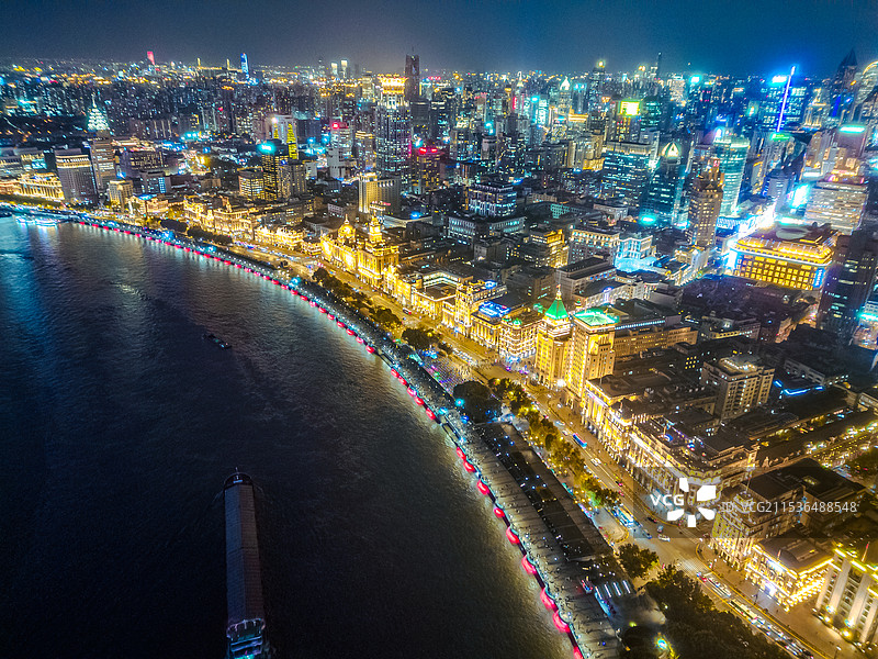 外滩夜景图片素材