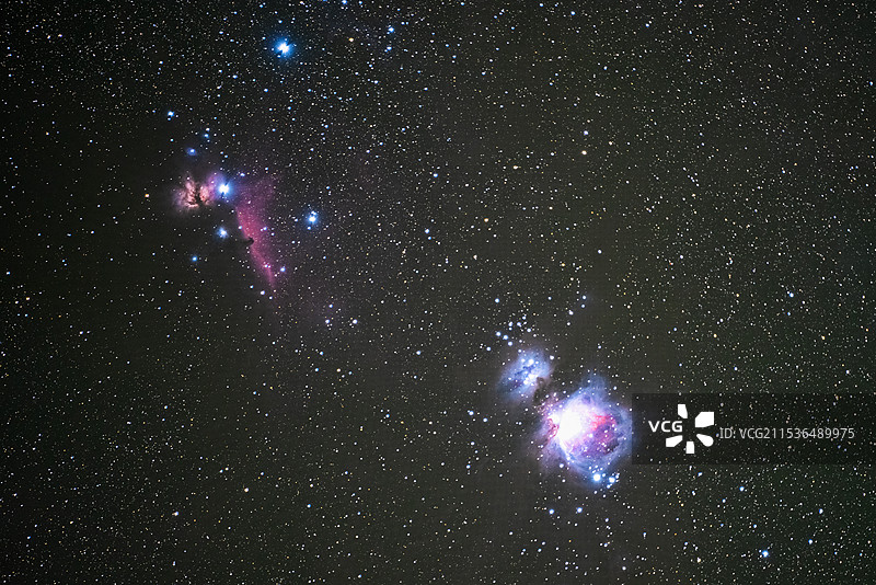 猎户座星云与马头星云图片素材