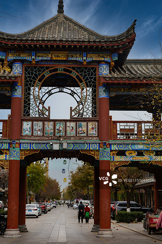 泰安肥城春秋古镇景区图片素材