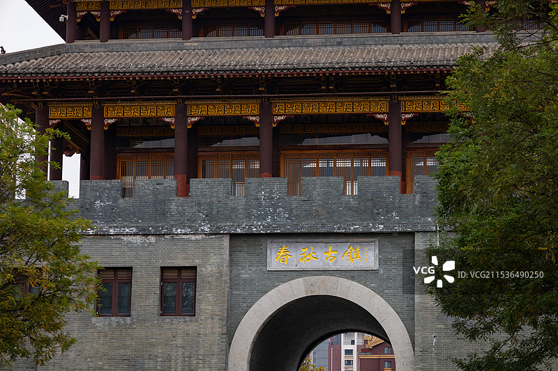 泰安肥城春秋古镇景区图片素材