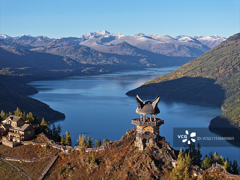 喀纳斯观鱼台图片素材