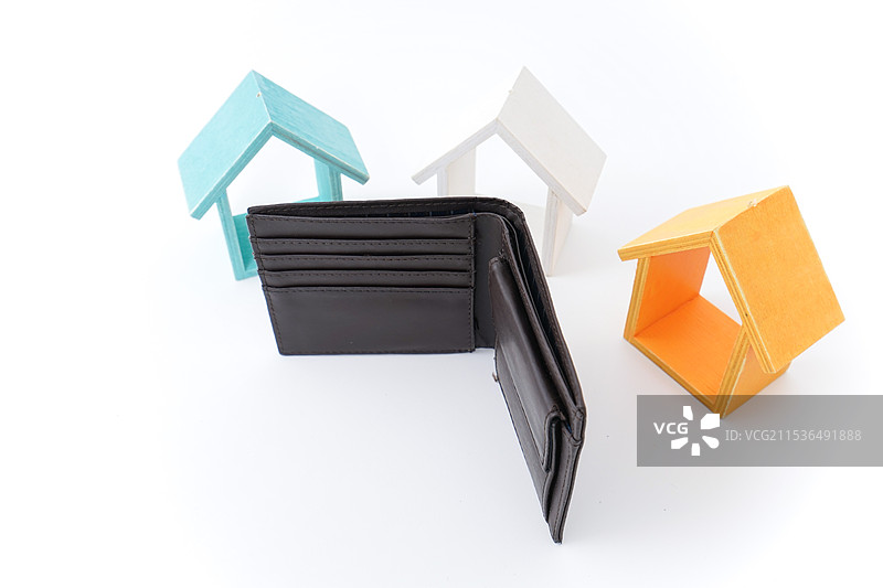 房地产与钱包图片素材