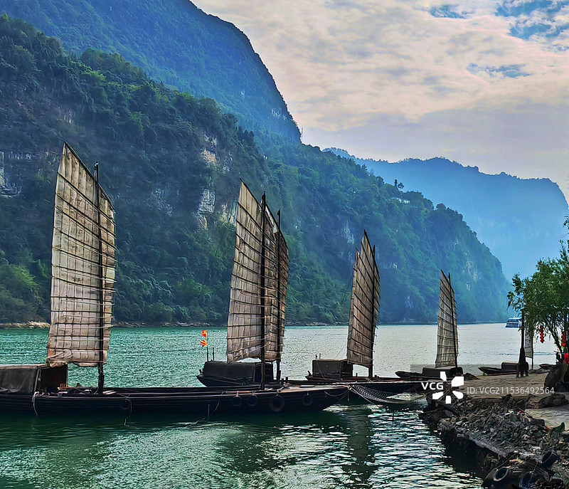 三峡人家掠影图片素材