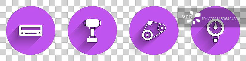 汽车音响设备换挡器时序带套件和图片素材