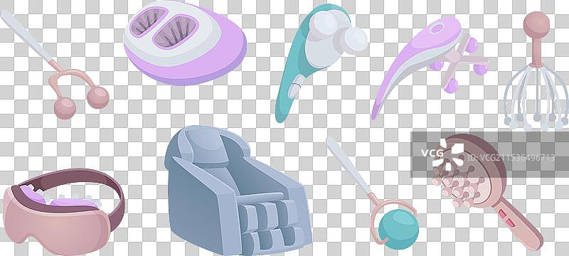 电动自我按摩枪按摩工具图片素材