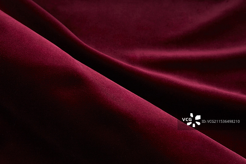 红色天鹅绒窗帘背景材料图片素材