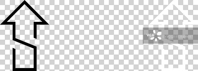 独特现代的UP字母标志设计图片素材
