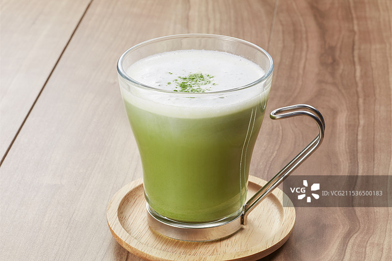 抹茶拿铁图片素材