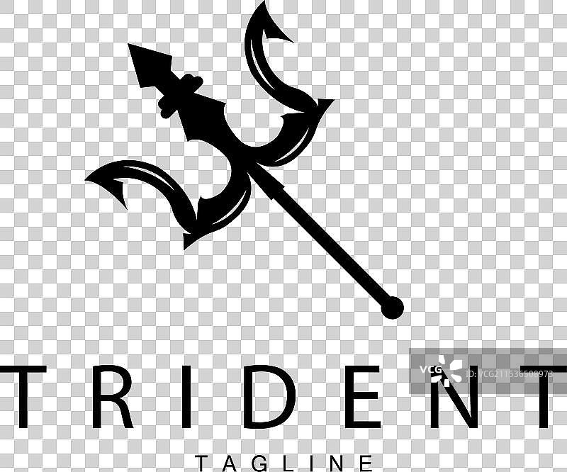 波塞冬之矛三叉戟武器标志图片素材