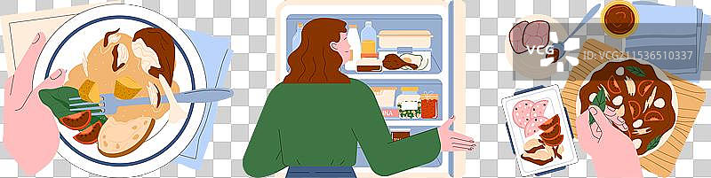 剩菜剩饭可持续烹饪再利用图片素材