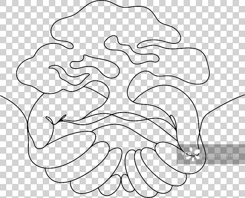 手部树木修剪图片素材