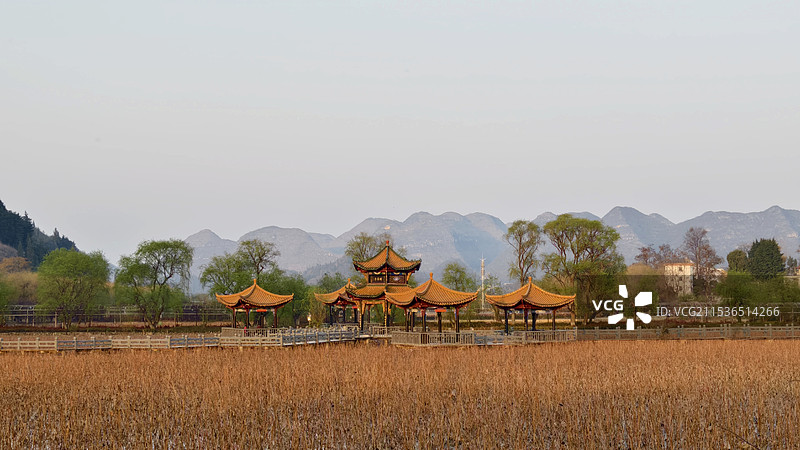 黔西南州安龙招堤旅游景区图片素材