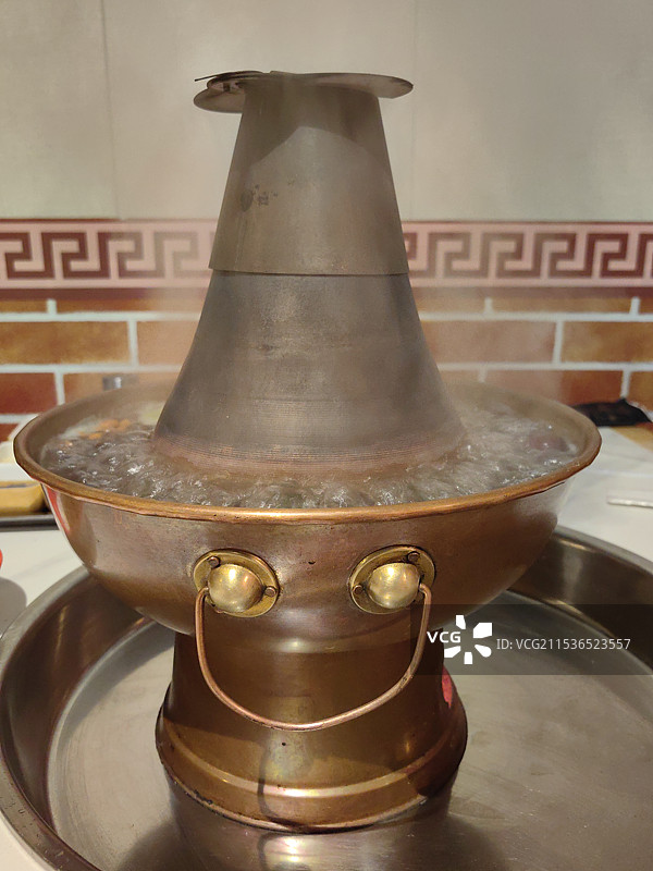 北方铜火锅图片素材
