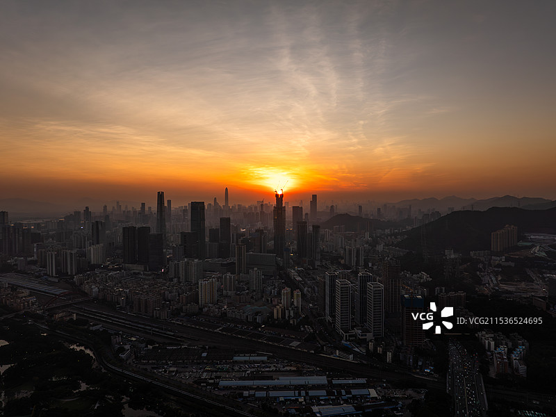 航拍深圳东部城区图片素材