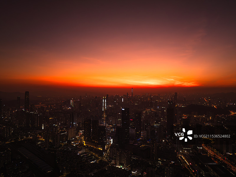 航拍深圳东部城区图片素材