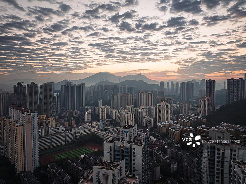 航拍深圳东部城区图片素材
