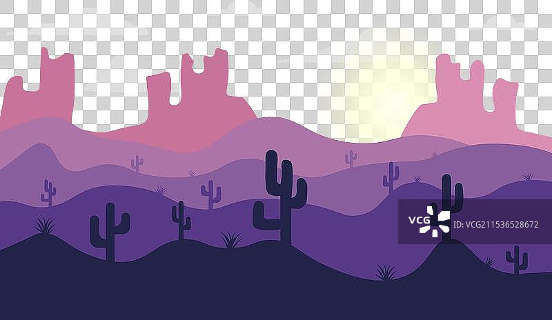 美丽的沙漠山地风景图片素材