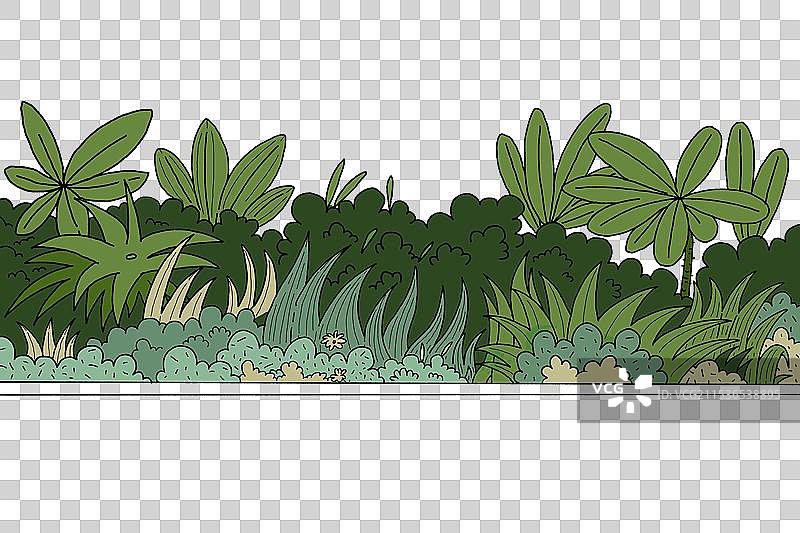 免抠元素：绿化带植物图片素材