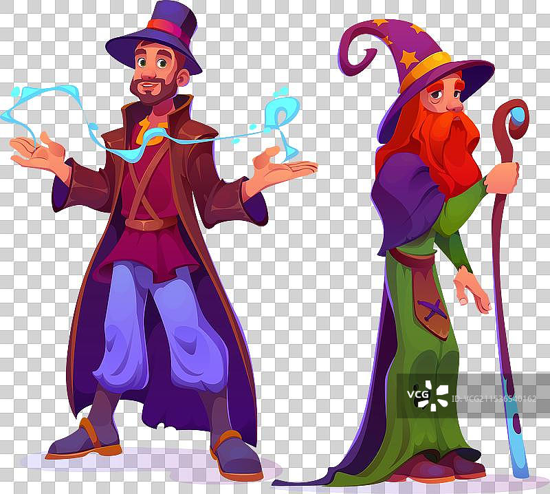 神秘的巫师拥有巫术力量图片素材